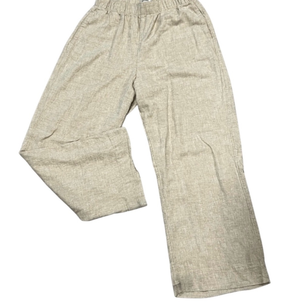 Beige Linen Pants